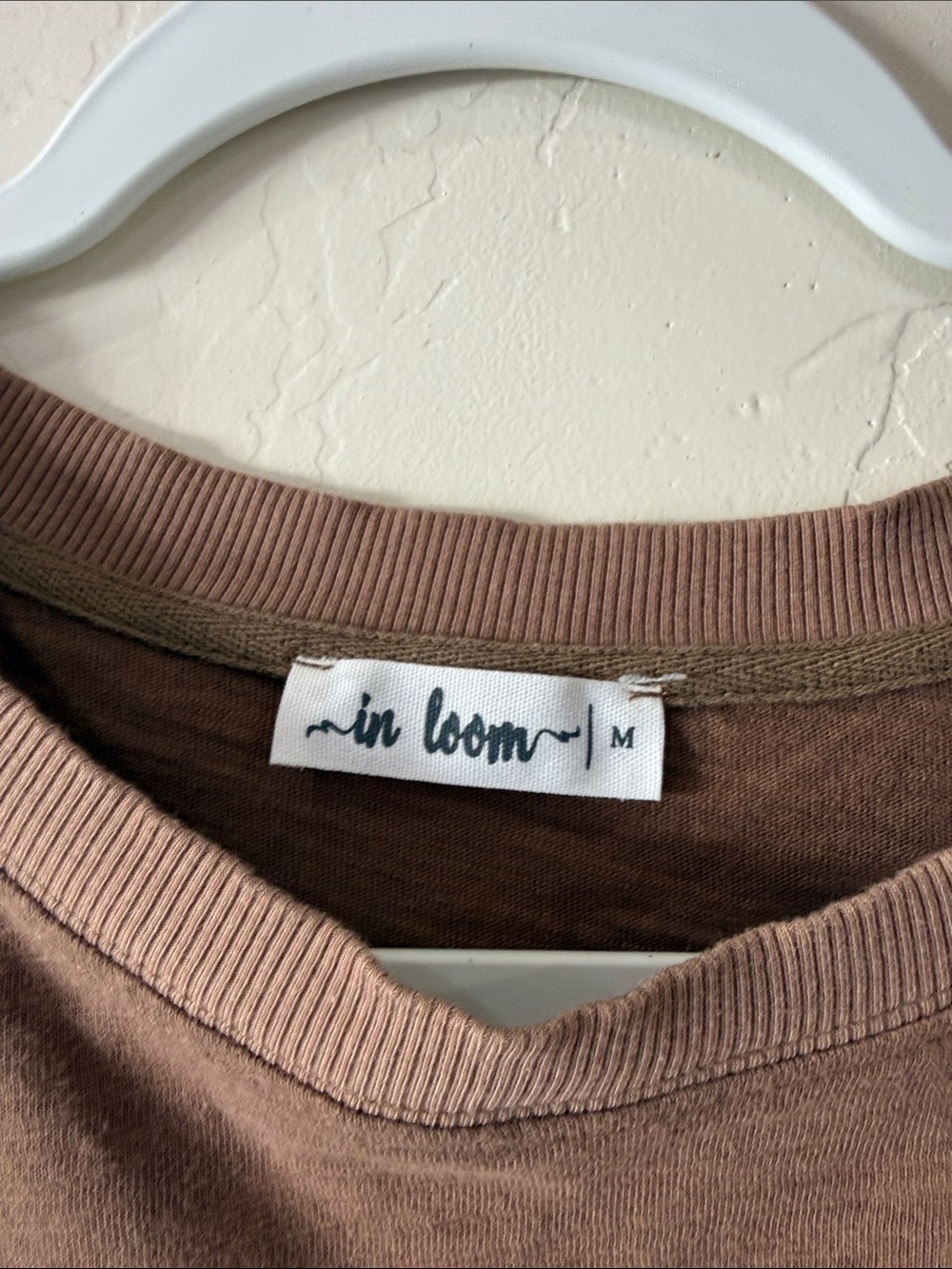 In Bloom Brown Tee with Floral Mesh Sleeves - Picture 2 of 3